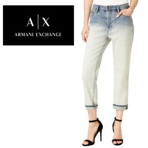 A/X Armani Exchange Dip-Dyed Boyfriend Crop - Size 26